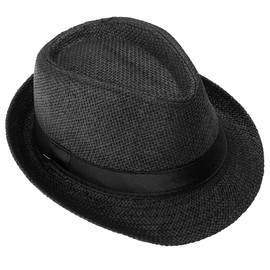 Faleto Children's Boy’s Girl’s Panama Sun Hat Summer Hat Beach Hat Straw Hat Jazz Hat -