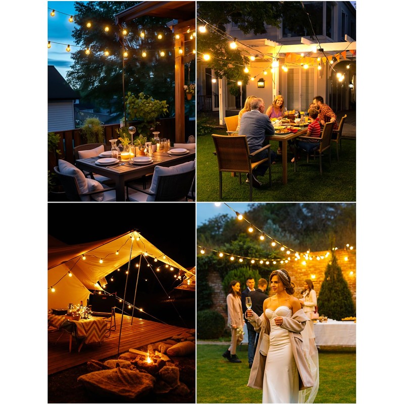 FIFlying Solar String Lights Outdoor 10.45M Solar Lights for Garden