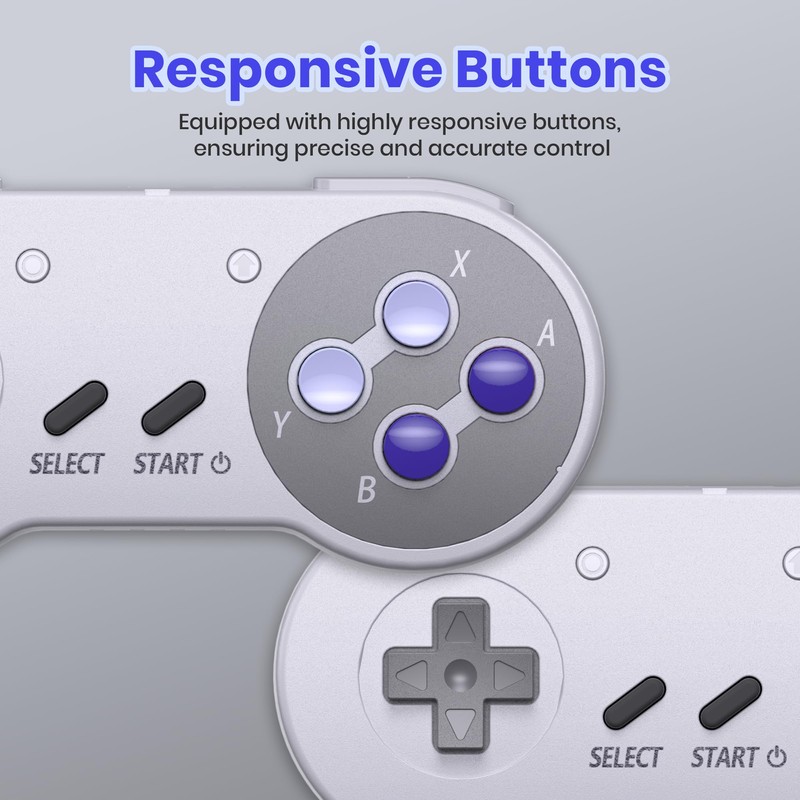 miadore Wireless USB SNES Controller für Windows PC/Laptop/OS MAC/Raspberry PI/Switch/Swith