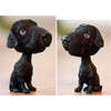Kangkang@ [Black Labrador] Bobbleheads Car Ornaments Resin Car Decoration4.7x2.3''