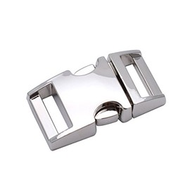Metal Buckles Side Release Clasp Use for 15mm(5/8") Webbing/Paracord Bracelet/Bag/Backpack 5 Pack