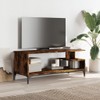 vidaXL Smoked Oak TV Stand - Engineered Wood & Steel,