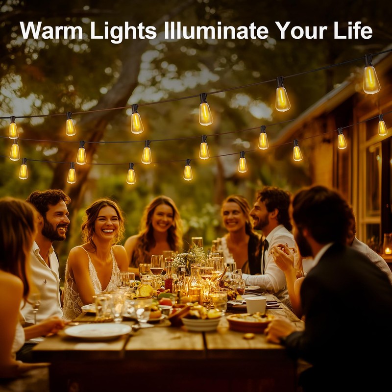 Outdoor String Led Patio Lights - 100Ft 30M Outside Waterproof