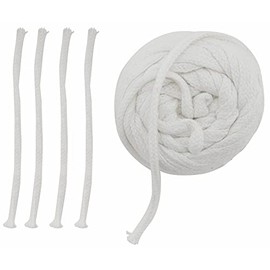 AEJESOP 10 Foot Oil Lamp Wicks, Cotton 1/4" Round Oil-Lamp Wicks, Lantern Round Cotton Carosene Oil Lamp Wicks Kerosene