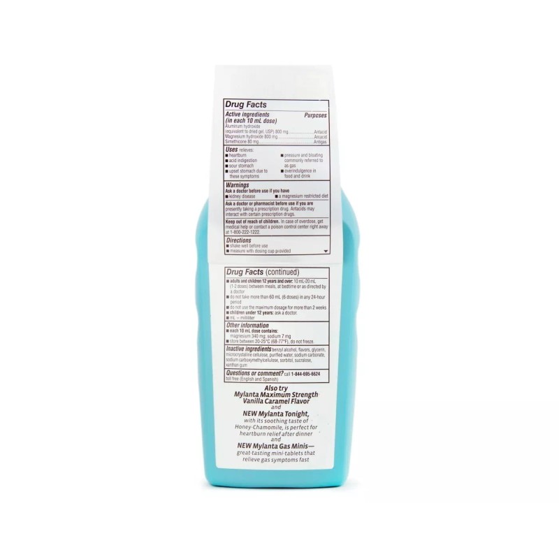 Mylanta Maximum Strength Liquid - Classic Flavor - 12oz
