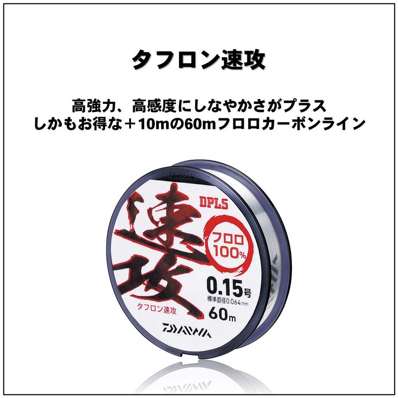DAIWA Fluoro Line Tafron Fast 0.175 No. 136.2 ft (60