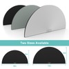 Changshade Arch Window Shades Blackout,Half Moon(Radius:36") Blackout Pleated Window Shades,