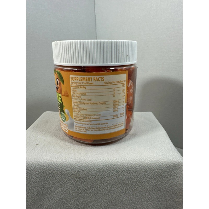 Natures Aid Creatine Monohydrate Soft Chews Gummy 6400mg - 60
