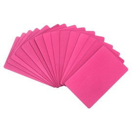 PATIKIL 20 Pack Metal Business Cards Anodized 0.8mm Thick Anodized Aluminum Blanks Name Card 3.4x2.1Inch Laser Engrave Printable Name Card for Custom DIY, Rose Red