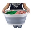 SAMMART 28L (7.4 gallon) Oval Collapsible Plastic Laundry Basket -