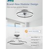 LEDIARY Ceiling Fans with Lights and Remote, 20'' Low Profile
