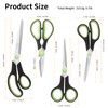 Vutyvve Kitchen Scissors, Stainless Steel Blades, Soft Handle, Multifunctional Kitchen
