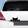 KHGUZ Car Sticker, 2PCS Peeking Sneaky Cat Vehicle Window Bumper
