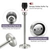 Wall Mounted Long Door Stop Heavy Duty Chrome Plated 6"