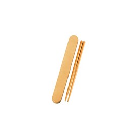 Tatsumiya Garden 18.0 Wappa Chopsticks and Case Set, Sand Beige, Size: Approx. W19.5 D2.4 H1.2 (Chopsticks: Approx. 7.1 inches (18 cm) 33369