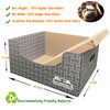 SAWOOGAHO Extra Large Cat Scratch Box Cardboard Cats Scratcher with
