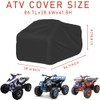 MENKOW ATV Covers Waterproof Quad Covers, 86' XXL Size Windproof