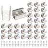 PATIKIL Neon Rope Light Mounting Bracket, 30pcs Stainless Steel LED
