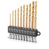 STAHLWERK 10-Piece Universal Twist Drill Bit Set 2-5 mm with