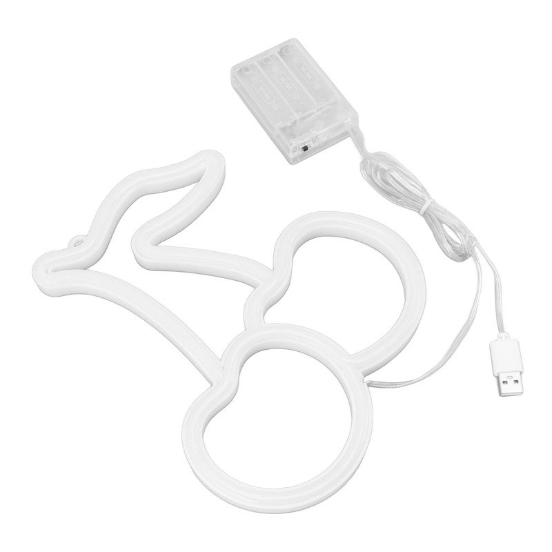LED Neon Night Light Lamp USB Powered Decorative Wall Fruit