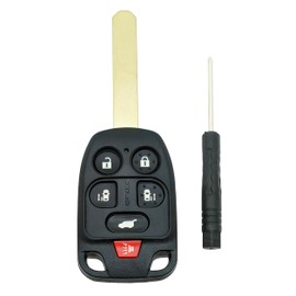 Remote Key Fob Shell Case Fit for 2011 2012 2013 Honda Odyssey 6 Buttons Keyless Entry Replacement Car Key Cover (6 Buttons)