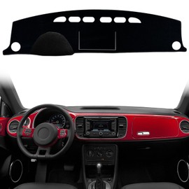 Biifoxee Dash Cover Custom Fit for VW Volkswagen Beetle with Tray 2012-2019 Dashboard Cover Dashcover Dash Mat Protector Carpet Pad Accessories