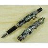 Lanxivi Jinhao Snake Fountain Pen Vintage Black Cobra Three-dimensional Pattern