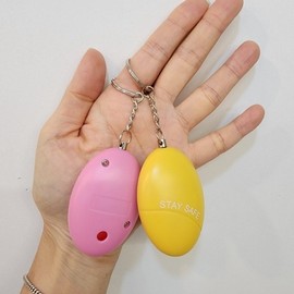 Portable Personal Safety Whistle Alarm Pink 2ea