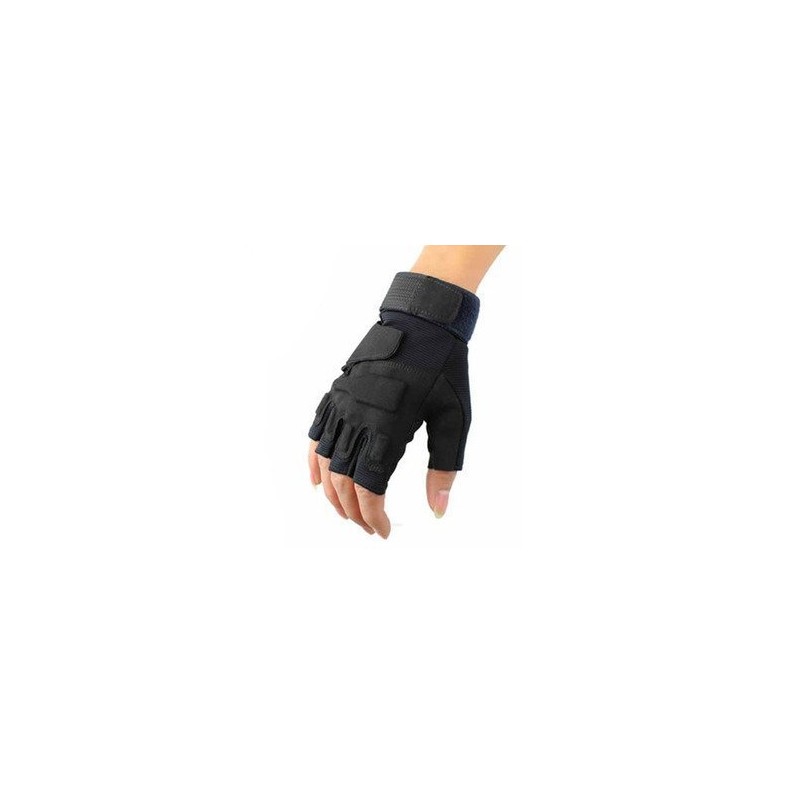 BLACKHAWK Half Finger Tactical Gloves S.O.L.A.G Type Replica Black (M)
