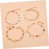SAFIGLE Luxury Multi-Layer Alloy Anklet Set Beads Women Lady Girl