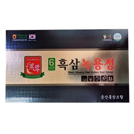 Geumsan Red Ginseng Association 6-year-old black ginseng antler extract 240g x 4 bottles, 1 box / 금산홍삼조합 6년근 흑삼녹용정 240g X 4병 1박스