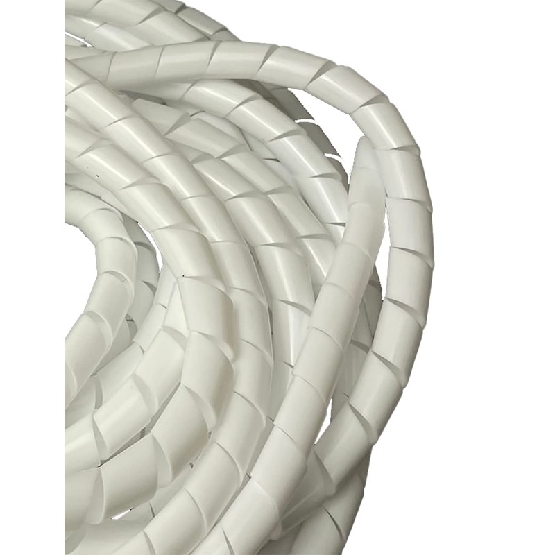 On1shelf® Cable Management Spiral Wrap White 12mm (10m)