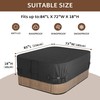 iBirdie Outdoor Waterproof Rectangular Hot Tub Cover 85 x 73