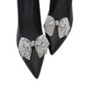 JDYaoYing 2 x Sparkly Bowknot Shoe Clips for Women Removable