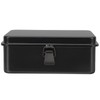 DOITOOL Black Metal Tool Box Multifunction Iron Portable Tool Box