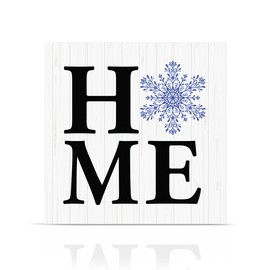 Briarwood Lane - Christmas Wall Decor - Aesthetic - Christmas Wall Art - Led Light - Led Canvas Light - Picture Light - Home Decor - Medium - Snowflake Home