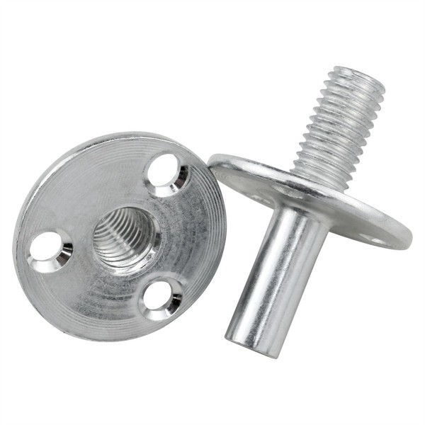 Metal M12 Bed Post Connector Furniture Leg Connector Screw-in T-Nut