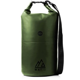 MNT10 Dry Bag with Carry Strap I Dry Bags Waterproof in 10 L or 20 L I Waterproof Bag for Travel, Outdoor and Camping I Duffel Bag Robust and Durable, Green, Pack sack
