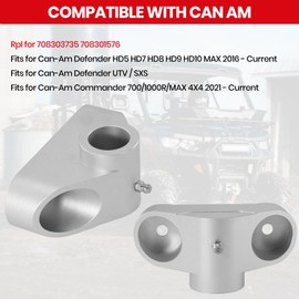 Support Pivot for Can Am Commander Defender Traxter HD5 HD7 HD8 HD9 HD10, Bed Hinge Mount Kit Rpl for 708302385 708303735, Upgrade Aluminum Material (2 PCS)