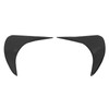 2pcs Headlight Eyebrow Black Decorative Eyelid Cover Trim Replacement for
