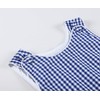 Lil cactus Baby Boys and Girls Dark Blue Gingham Bubble