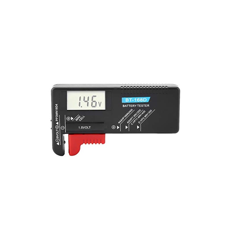 Probador de Batería Pequeña, Walfront Bt-168d Probador de Voltaje de