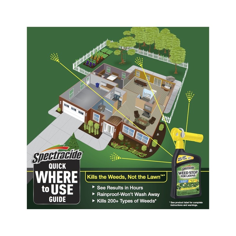 Spectracide Weed Stop For Lawns Concentrate, Ready-to-Spray, 32-Ounce