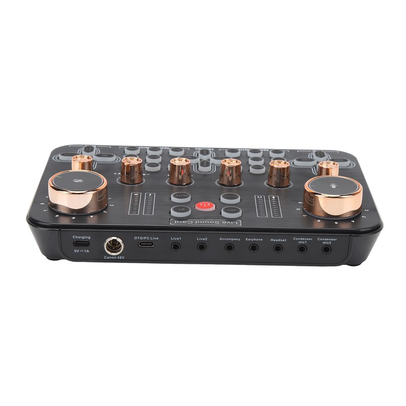 Sound Board Multiple Effects Voice Changer Sound Card for Live