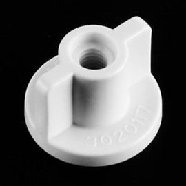 Ieron 6pcs Toilet Seat Rear Nut and Washer Kit M6 Threaded Toilet Seat Bottom Fixing Replacement Parts for Top Mounted Toilet Seat Hinges Nut Size 17.5x25mm