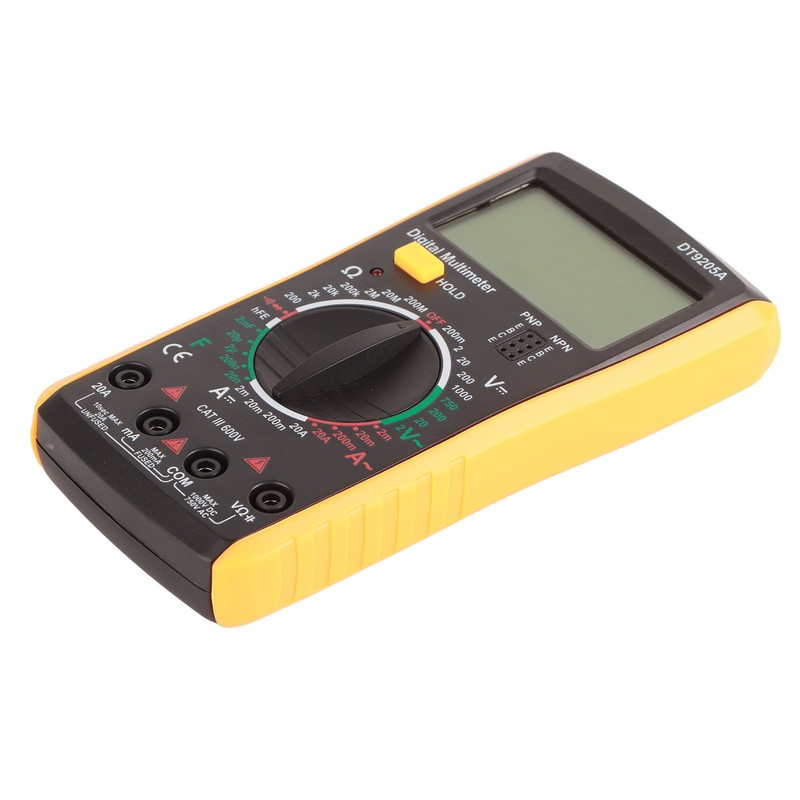 DT‑9205A Multimeter Tester Digital Multimeter Hand Held LCD Multimeter