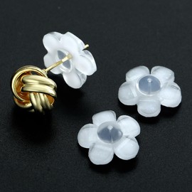 Comfortable and Colorful Ear Lobe Support Patches Earring Backs, Hypoallergenic Earring Backs with Plastic Backer Support for Droopy Ears, 6 Pieces, Prevents Stretching and Tearing (White)