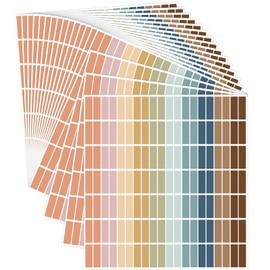Sabary 20 Sheets Colorful Coding Labels Rectangle Colored Stickers Assorted Removable Stickers for Classrooms Offices Labeling Marking(Trendy Color,0.5 x 1.77 Inch)