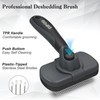 Dipoo Self-Cleaning Deshedding Brush for Dogs & Cats - Skin-Friendly