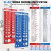 82 Nut and Bolt Thread Checker Standard and Metric, Screw